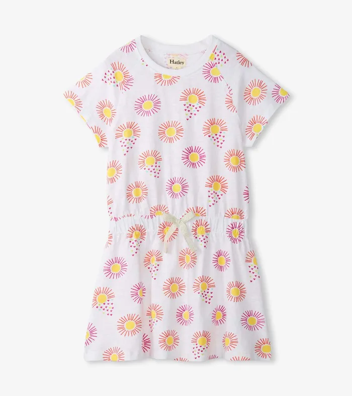 Girls Heart Suns Cinched Waist Dress Hatley