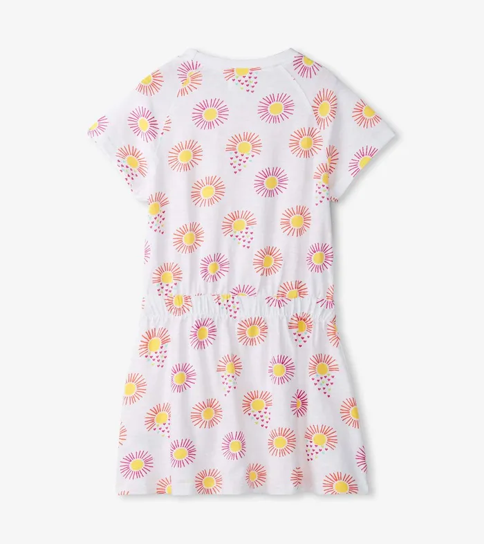 Girls Heart Suns Cinched Waist Dress Hatley