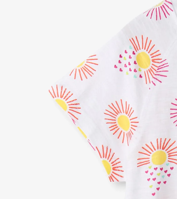 Girls Heart Suns Cinched Waist Dress Hatley