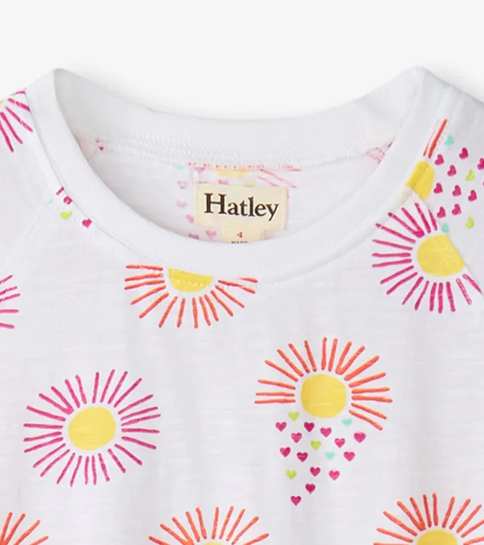 Girls Heart Suns Cinched Waist Dress Hatley