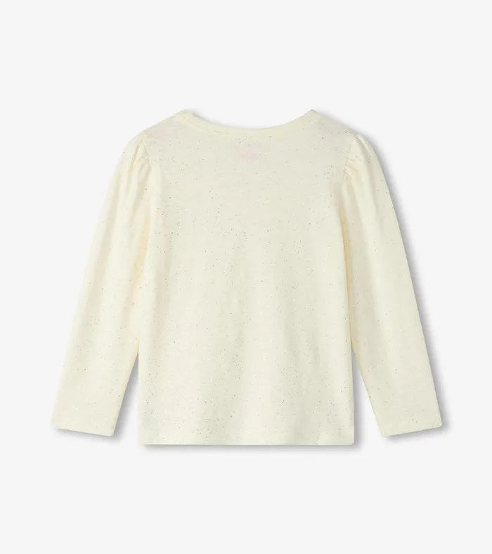 Girls Silver Hot Melt Long Sleeve Graphic Tee Hatley