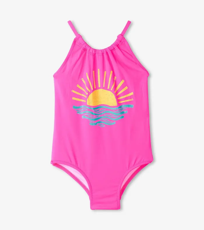 Girls Sunrise Gather Gathered Swimsuit Hatley