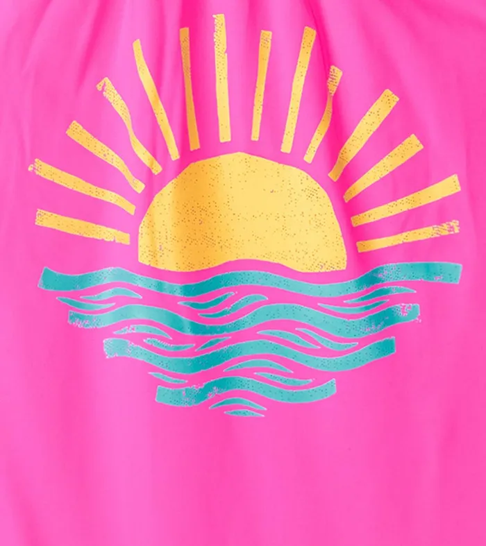Girls Sunrise Gather Gathered Swimsuit Hatley