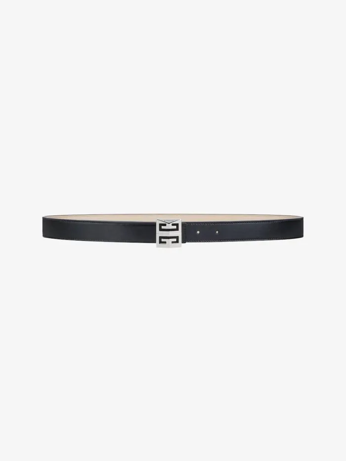 Givenchy 4G Reversible Belt In Leather Black Women Belts