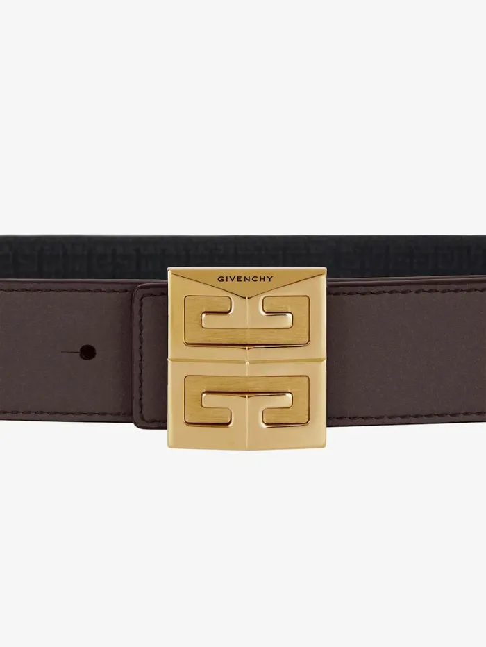 Givenchy 4G Reversible Belt In Leather Brownblack Men Belts Givenchy 4G Reversible Belt In Leather Brownblack Men Belts