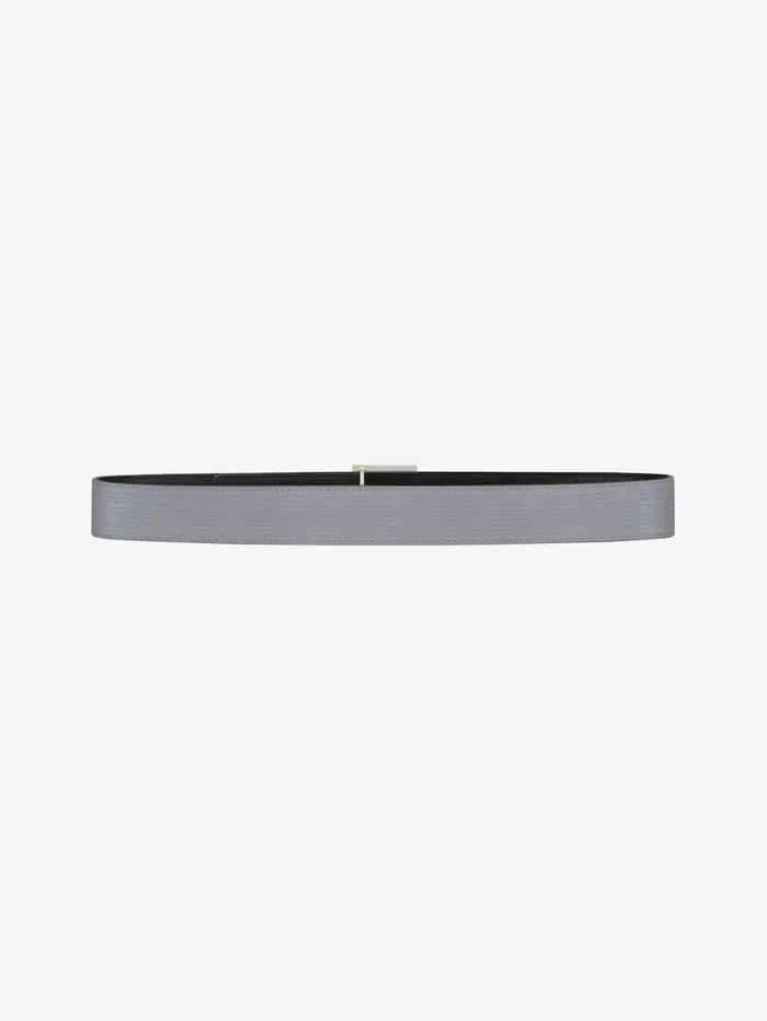 Givenchy 4G Reversible Belt In Micro 4G Leather Grey Mix Men Belts Givenchy 4G Reversible Belt In Micro 4G Leather Grey Mix Men Belts