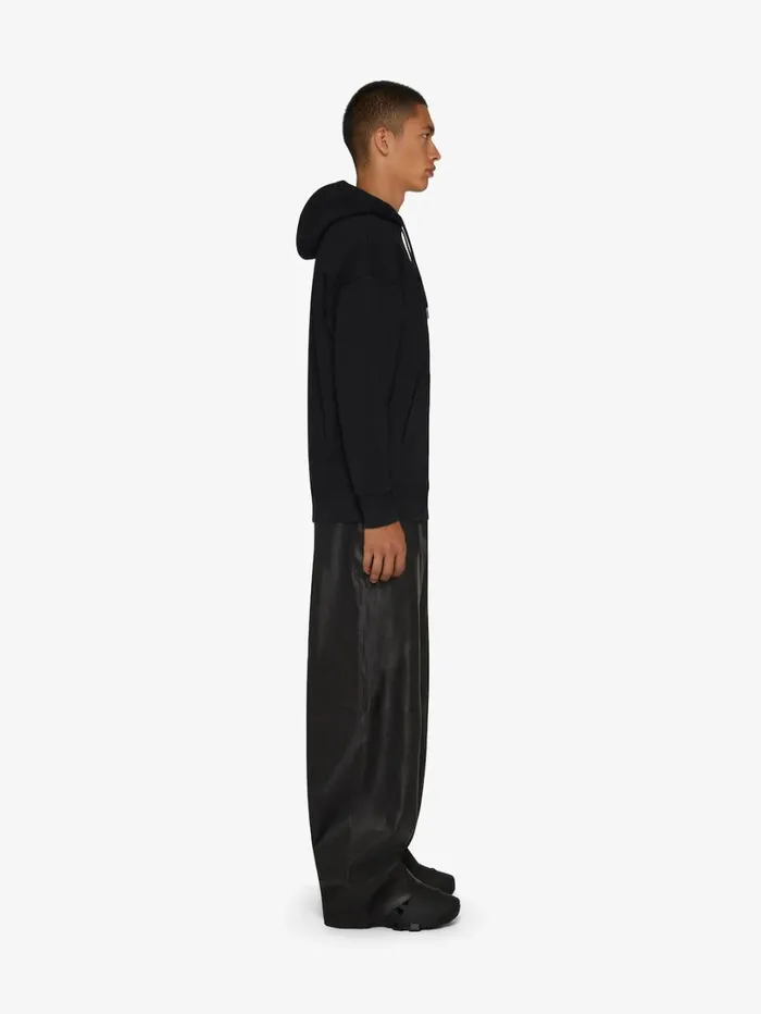Givenchy 4G Slim Fit Hoodie In Fleece Black Men Sweatshirts and Hoodies