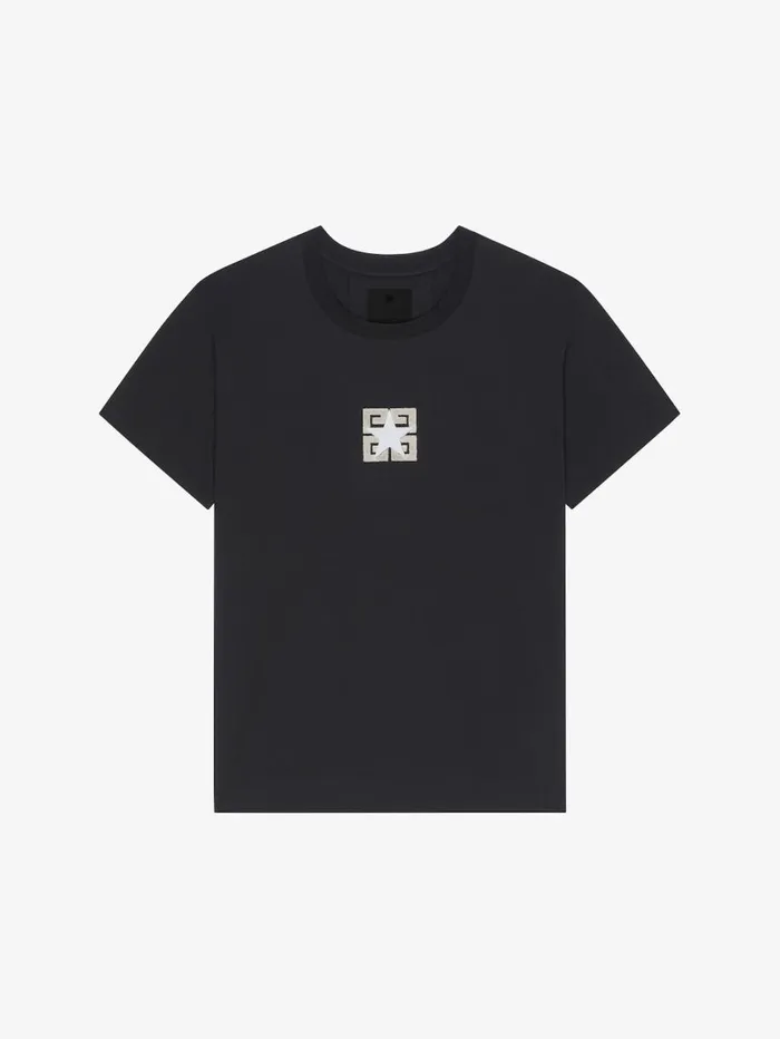 Givenchy 4G Stars Boxy Fit Tshirt In Cotton Black Men TShirts