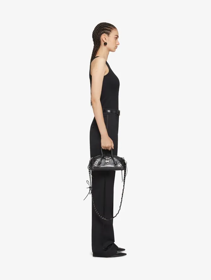 Givenchy Asymmetric Top In Cotton With Chain Detail Black Women Tops and Shirts