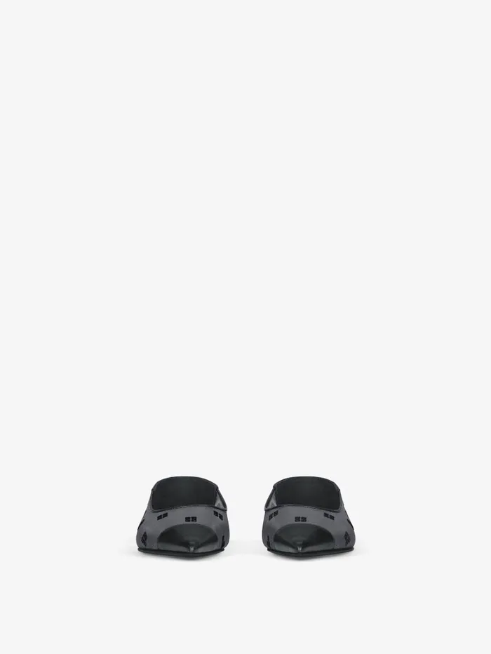 Givenchy Ballerina In 4G Mesh Black Women Slides and Sandals Givenchy Ballerina In 4G Mesh Black Women Slides and Sandals