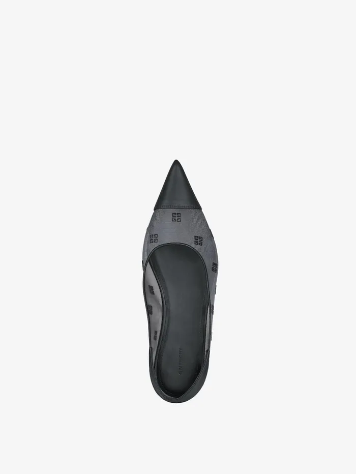 Givenchy Ballerina In 4G Mesh Black Women Slides and Sandals Givenchy Ballerina In 4G Mesh Black Women Slides and Sandals