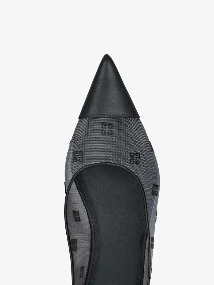 Givenchy Ballerina In 4G Mesh Black Women Slides and Sandals Givenchy Ballerina In 4G Mesh Black Women Slides and Sandals