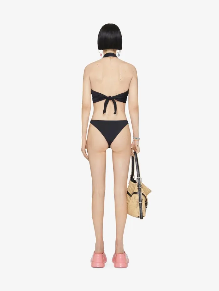 Givenchy Bikini Top With 4G Detail Black Women Swimwear