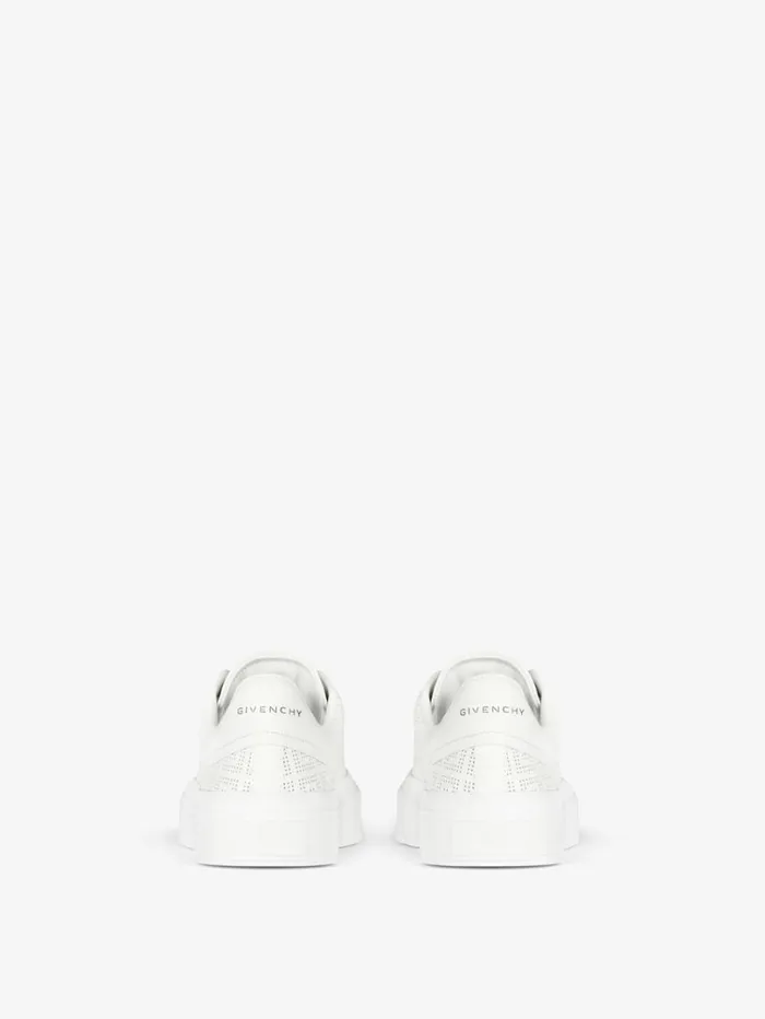 Givenchy City Sport Sneakers In 4G Perforated Leather White Women Sneakers Givenchy City Sport Sneakers In 4G Perforated Leather White Women Sneakers