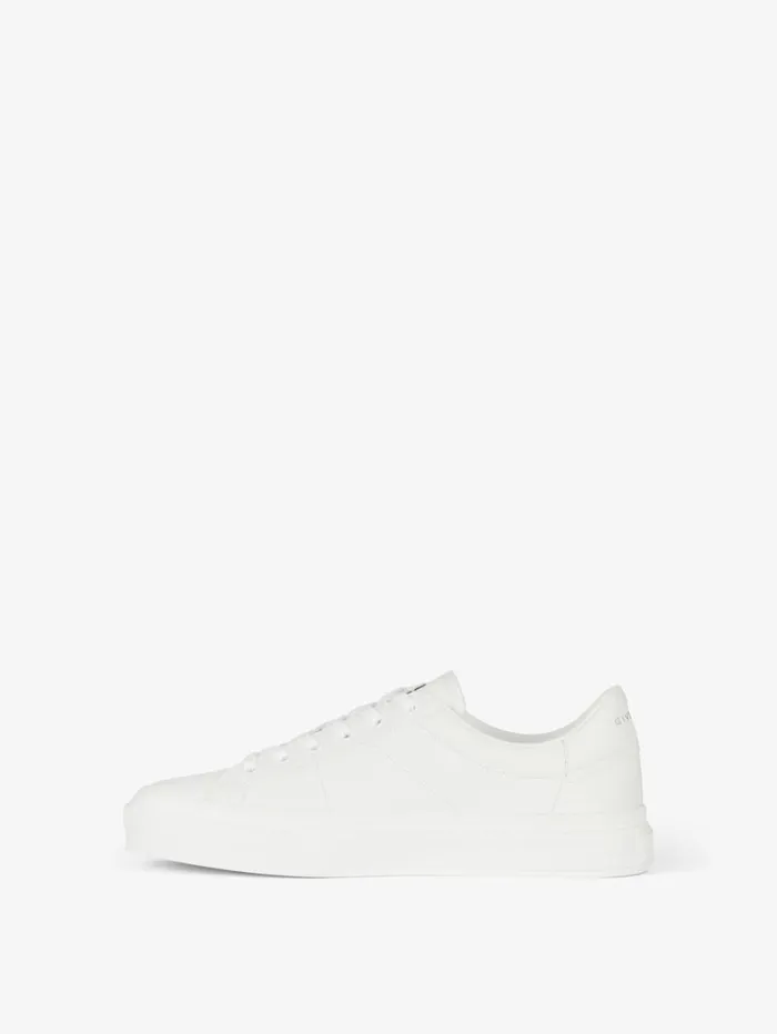 Givenchy City Sport Sneakers In Leather With Tag Effect 4G Print Whiteblack Women Sneakers Givenchy City Sport Sneakers In Leather With Tag Effect 4G Print Whiteblack Women Sneakers