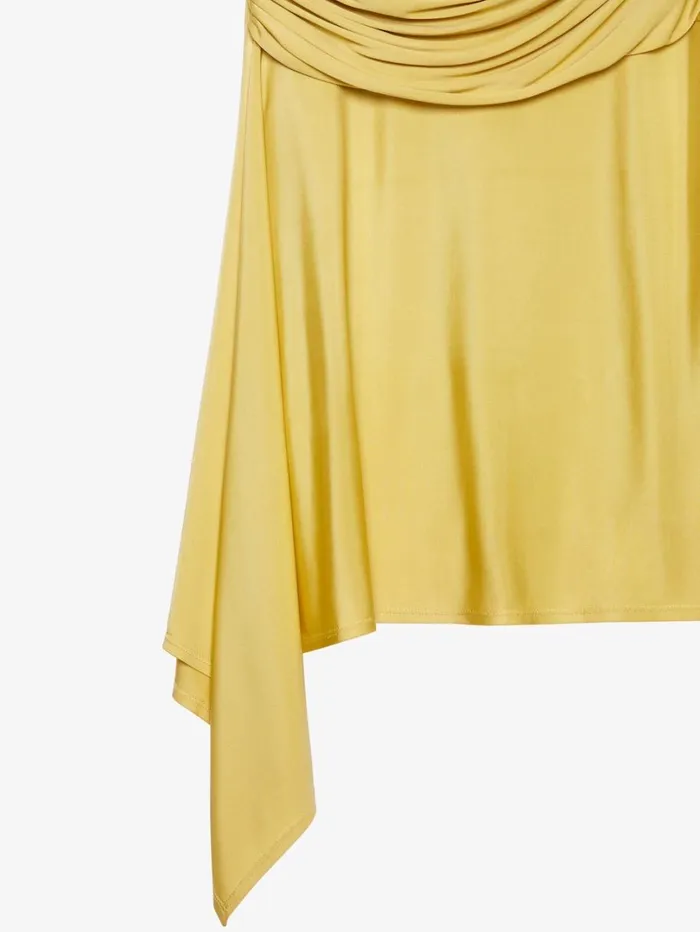 Givenchy Draped Skirt In Jersey Banana Women Skirts Givenchy Draped Skirt In Jersey Banana Women Skirts