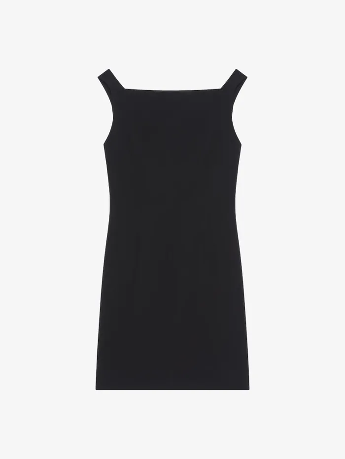 Givenchy Dress In Crepe And Satin Black Women Dresses