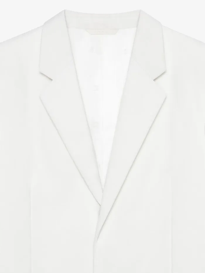 Givenchy Extra Fitted Jacket In Wool And Mohair White Men Coats and Jackets Givenchy Extra Fitted Jacket In Wool And Mohair White Men Coats and Jackets
