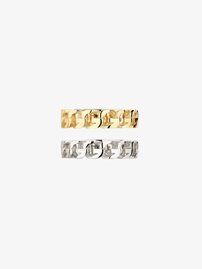 Givenchy G Chain Ring Set In Metal Goldensilvery Women Jewelry