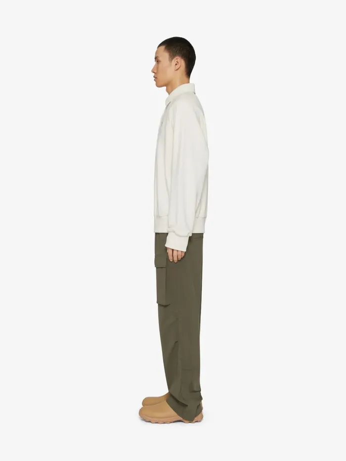 Givenchy GIVENCHY 1952 Polo In Fleece Ivory Men TShirts