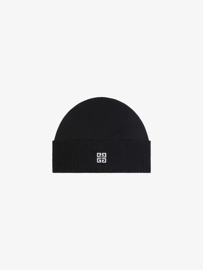Givenchy GIVENCHY 4G Beanie In Wool Blackwhite Women Beanies and Caps Givenchy GIVENCHY 4G Beanie In Wool Blackwhite Women Beanies and Caps