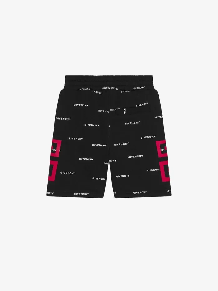 Givenchy GIVENCHY 4G Bermuda Shorts In Fleece Black Men Baby 1 Month To 3 Years