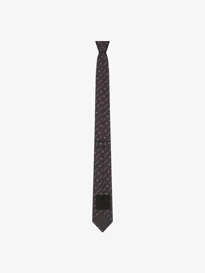 Givenchy GIVENCHY 4G Tie In Silk Black Men Scarves and Ties Givenchy GIVENCHY 4G Tie In Silk Black Men Scarves and Ties