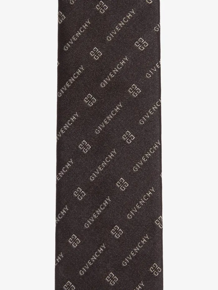 Givenchy GIVENCHY 4G Tie In Silk Black Men Scarves and Ties Givenchy GIVENCHY 4G Tie In Silk Black Men Scarves and Ties
