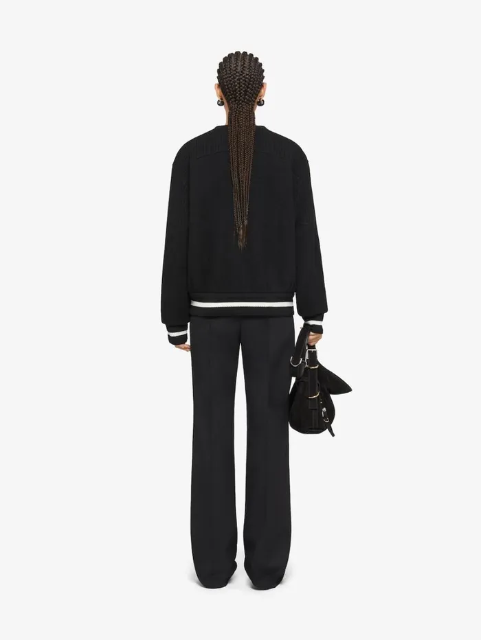 Givenchy GIVENCHY College Varsity Jacket In Wool Black Women Outerwear and Blousons