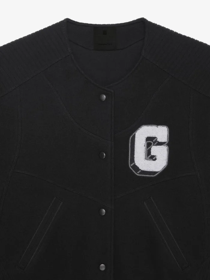 Givenchy GIVENCHY College Varsity Jacket In Wool Black Women Outerwear and Blousons