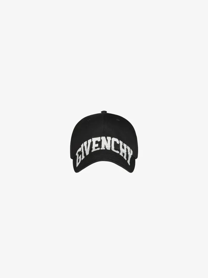 Givenchy GIVENCHY Embroidered Cap Black Men Beanies and Caps