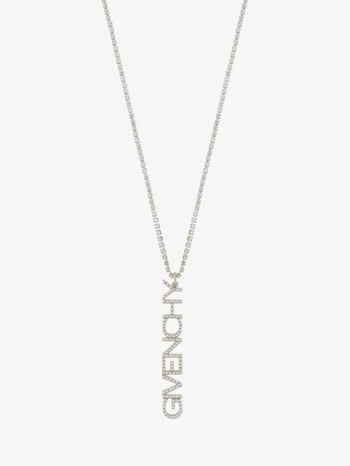 Givenchy GIVENCHY Necklace In Metal With Crystals Silvery Men Jewelry Givenchy GIVENCHY Necklace In Metal With Crystals Silvery Men Jewelry