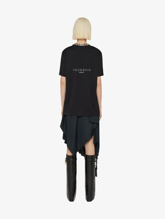 Givenchy GIVENCHY Reverse Tshirt In Cotton Black Women TShirts