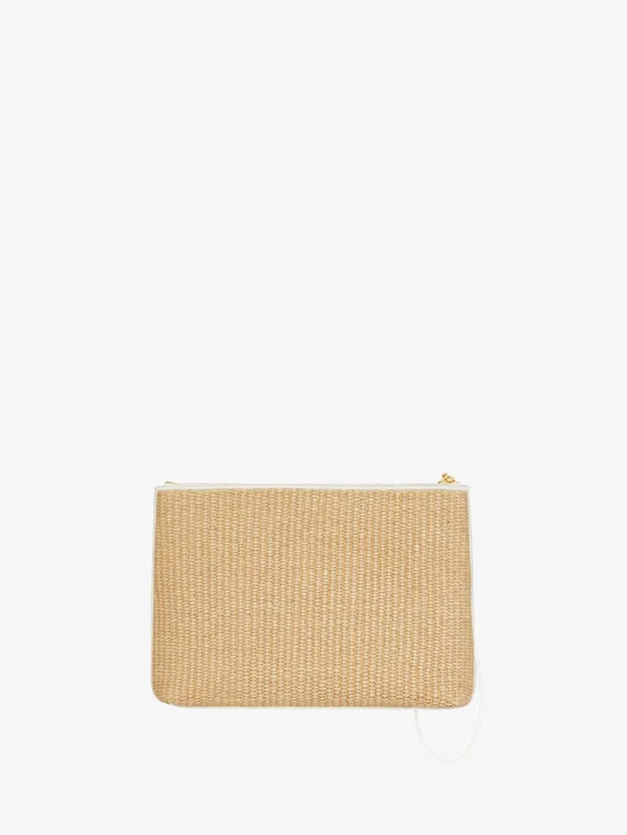 Givenchy GIVENCHY Travel Pouch In Raffia Natural Women Wallets and Card Holders Givenchy GIVENCHY Travel Pouch In Raffia Natural Women Wallets and Card Holders