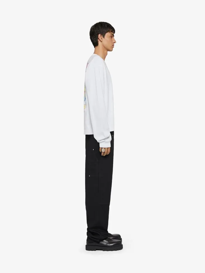Givenchy GIVENCHY World Tour Boxy Fit Tshirt In Cotton White Men TShirts