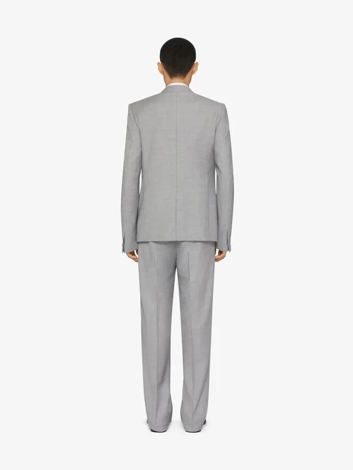 Givenchy Jacket In Wool Greywhite Men Coats and Jackets