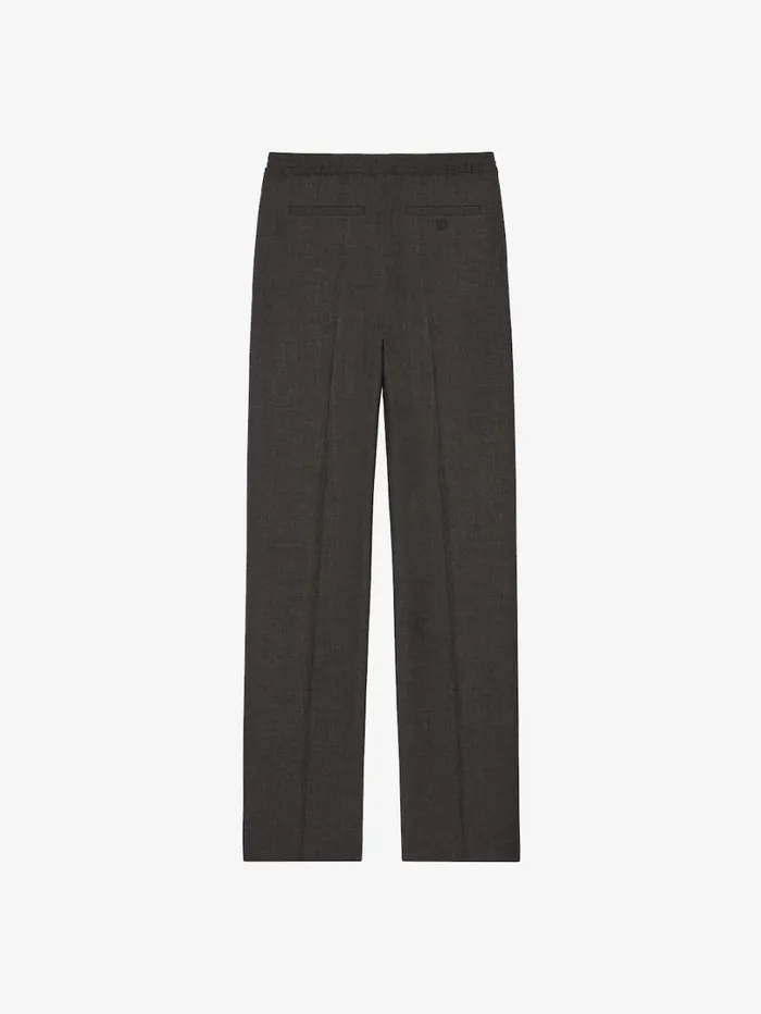 Givenchy Jogger Pants In Wool Grey Mix Men Pants and Shorts Givenchy Jogger Pants In Wool Grey Mix Men Pants and Shorts