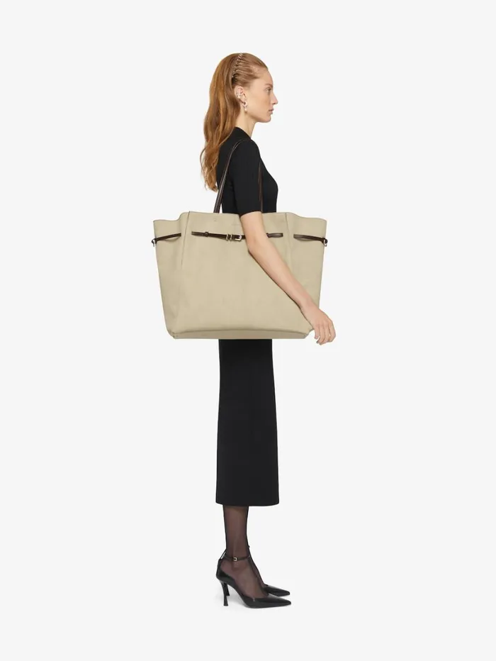 Givenchy Large Voyou Tote Bag In Canvas Army Beige Women Shoulder Bags Givenchy Large Voyou Tote Bag In Canvas Army Beige Women Shoulder Bags