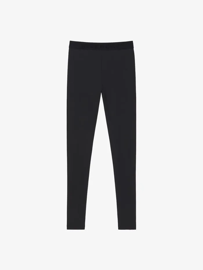 Givenchy Leggings In Jersey With GIVENCHY Waistband Black Women Pants and Shorts