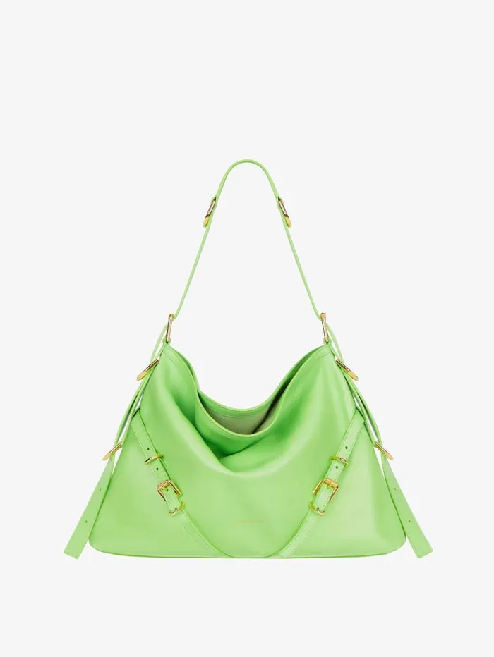 Givenchy Medium Voyou Bag In Leather Mint Green Women Crossbody Bags