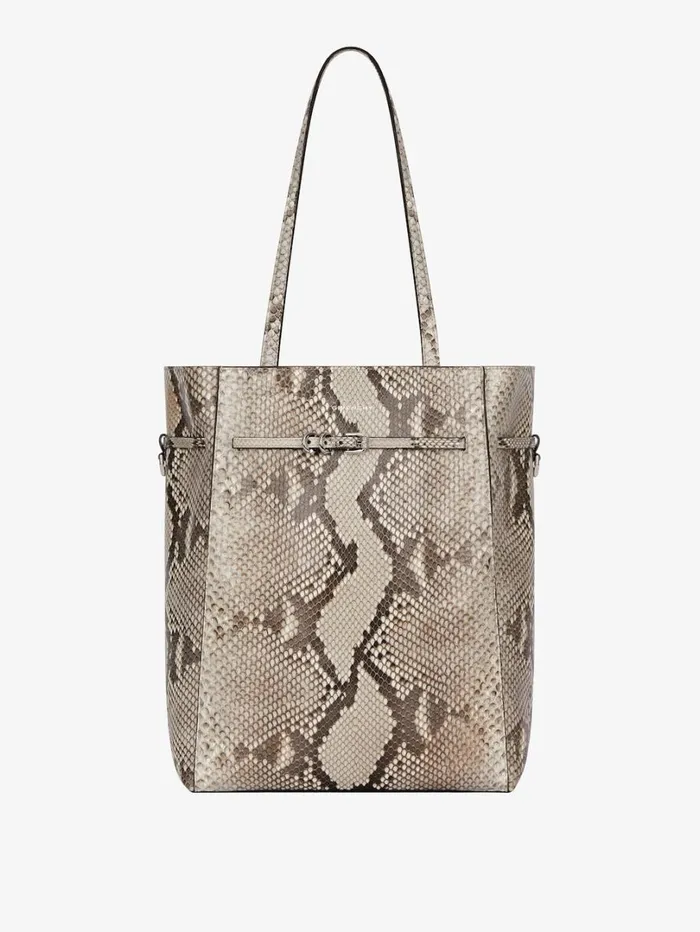Givenchy Medium Voyou Tote Bag In Python Greynatural Women Shoulder Bags