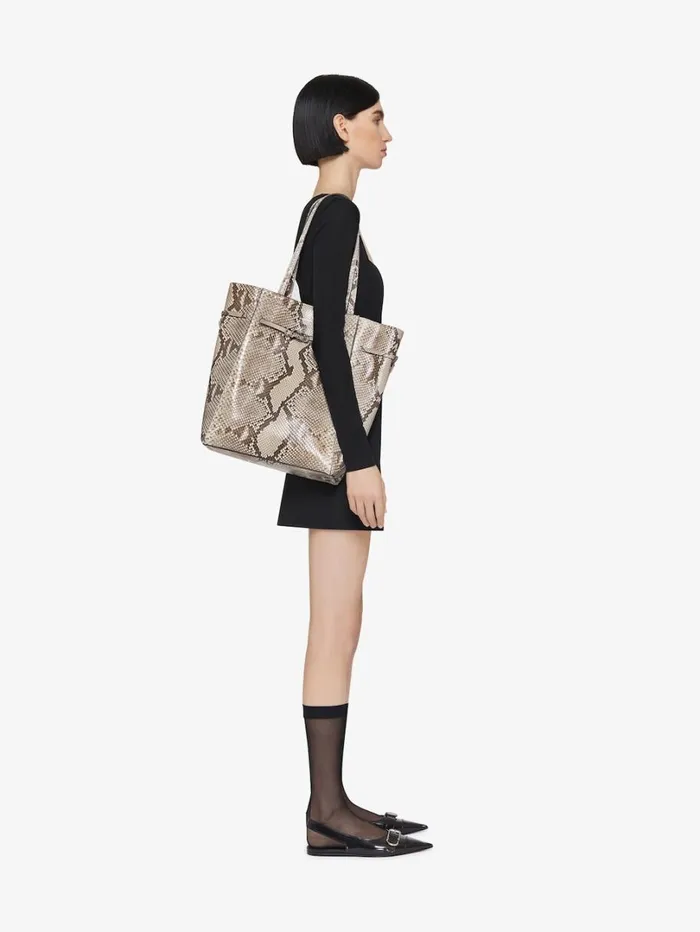 Givenchy Medium Voyou Tote Bag In Python Greynatural Women Shoulder Bags Givenchy Medium Voyou Tote Bag In Python Greynatural Women Shoulder Bags