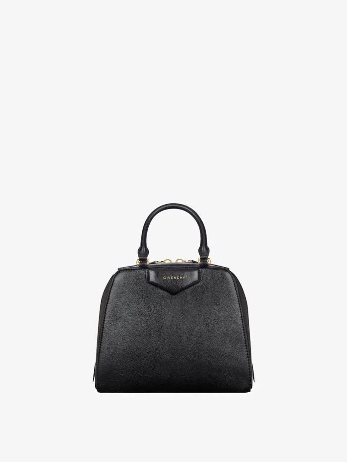 Givenchy Mini Antigona Cube Bag In Leather Black Women Antigona