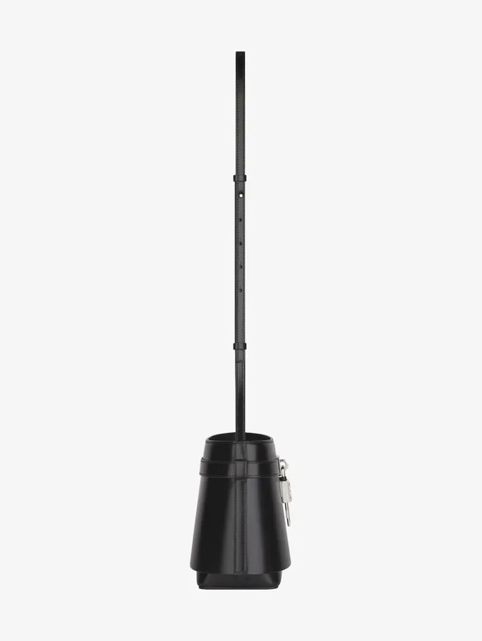 Givenchy Shark Lock Bucket Bag In Box Leather Black Women Crossbody Bags Givenchy Shark Lock Bucket Bag In Box Leather Black Women Crossbody Bags