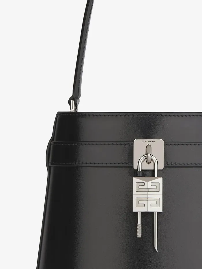 Givenchy Shark Lock Bucket Bag In Box Leather Black Women Crossbody Bags Givenchy Shark Lock Bucket Bag In Box Leather Black Women Crossbody Bags