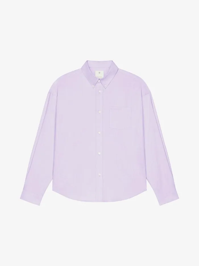 Givenchy Shirt In Cotton With Pocket Lilac Men Shirts