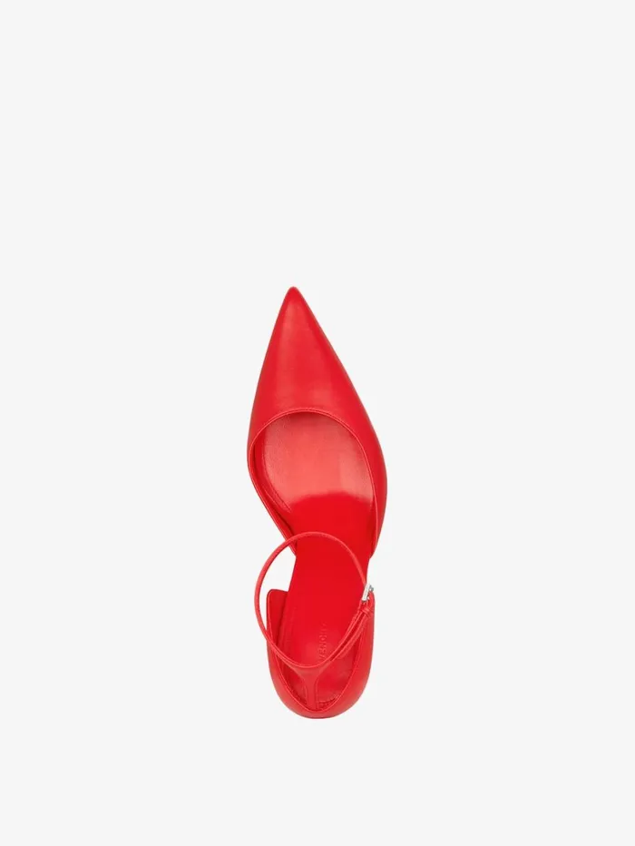 Givenchy Show Pumps In Leather With Stockings Red Women Heels Givenchy Show Pumps In Leather With Stockings Red Women Heels