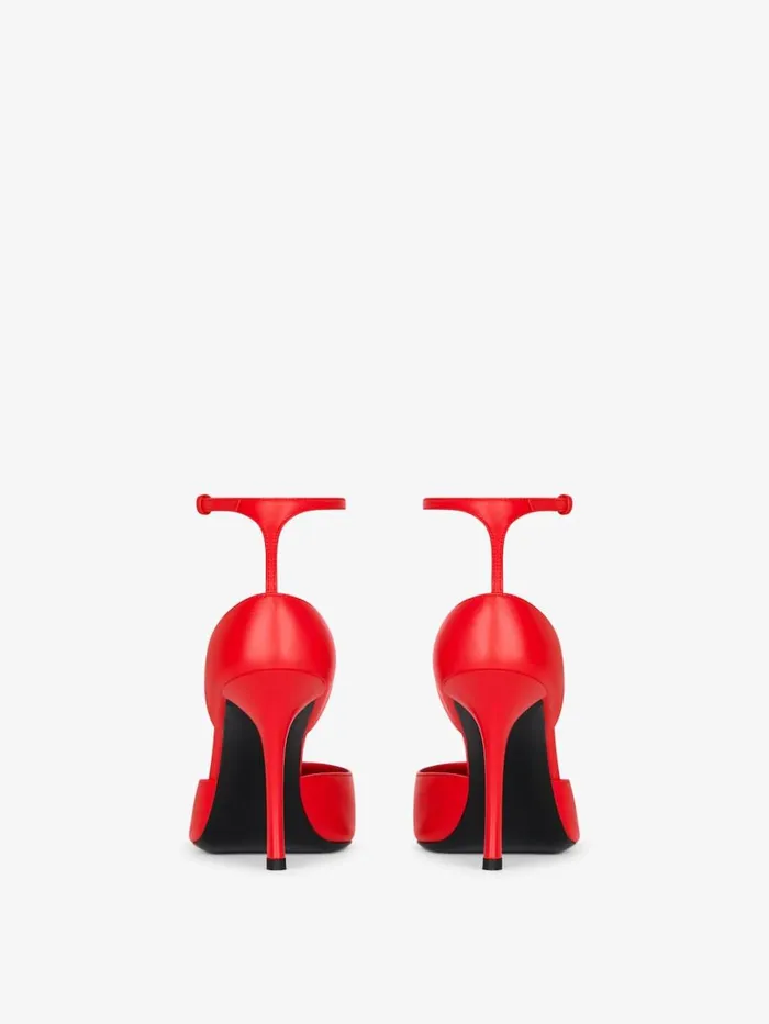 Givenchy Show Pumps In Leather With Stockings Red Women Heels Givenchy Show Pumps In Leather With Stockings Red Women Heels