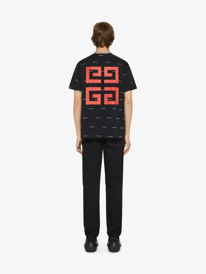 Givenchy Slim Fit Jeans In Destroyed Denim Black Men Pants and Shorts