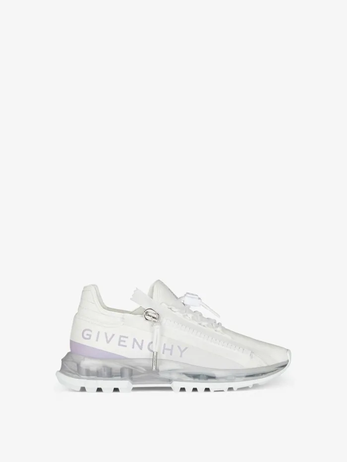 Givenchy Spectre Runner Sneakers In Leather With Zip Soft Lilac Women Sneakers